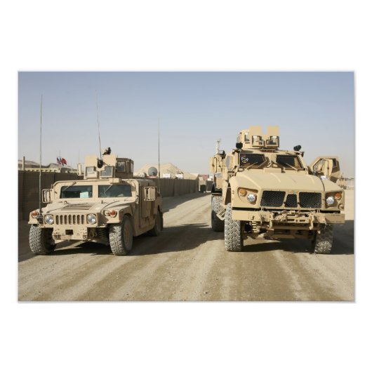 De mijnbestendige hinderlaag is beschermd foto afdruk (Voorkant)