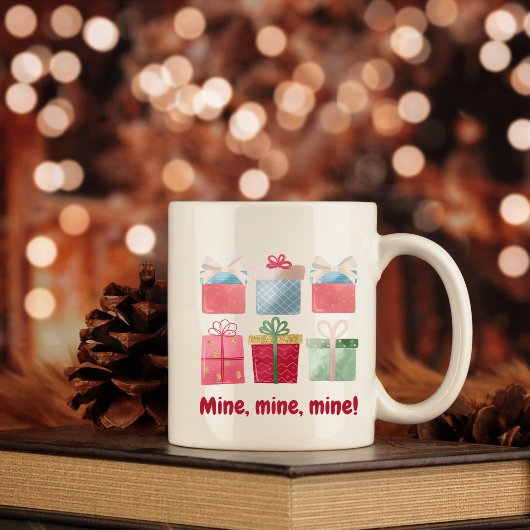 De mijne, de mijne, de mijne grappige kerstcadeaus grote koffiekop