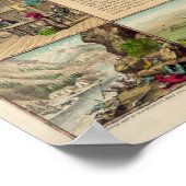 De mijnwerkers pionier tien geboden van 1849 poster (Hoek)