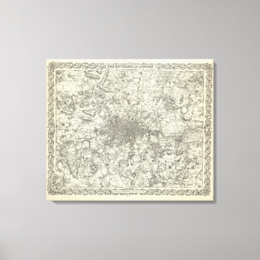 De milieus van Londen Canvas Afdruk (Voorkant)