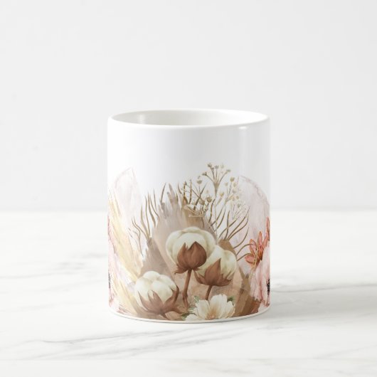 De milieuvriendelijke Boho Flowers Mok (Center)