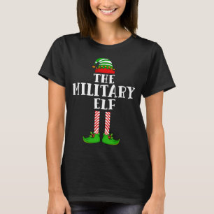 De militaire Elf-kerstfeestelijke kerstavond T-shirt