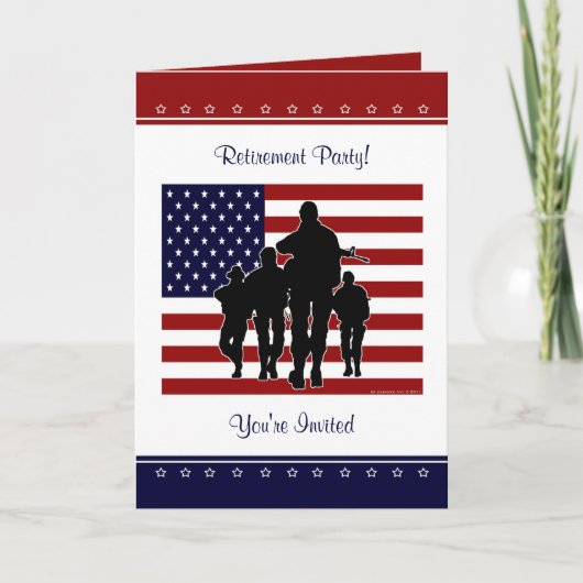 De militaire Gepersonaliseerde Uitnodiging van de (Voorkant)