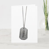 De militaire Hond etiketteert Bedankt (Voorkant)