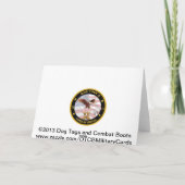 De militaire Kaart van de Gelukwensen van de (Achterkant)