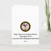 De militaire Kerstkaart van de Kustwacht Feestdagen Kaart (Achterkant)