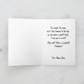 De militaire Kerstkaart van de Zeeman van de Feestdagen Kaart (Binnen)