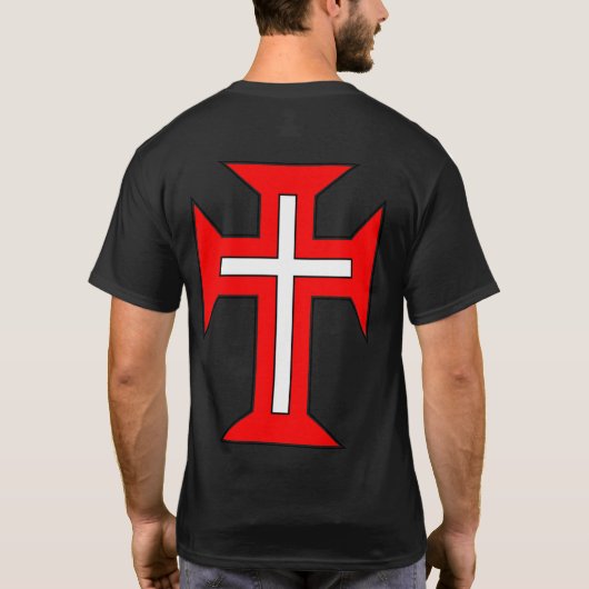 De militaire orde van het kruis van Christus achte T-shirt (Achterkant)