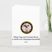 De militaire Patriottische Kaart van de Verjaardag (Achterkant)