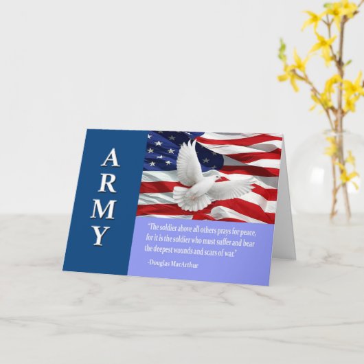 De militaire Steun van de Troep van het Leger Kaart (Gele Bloem)