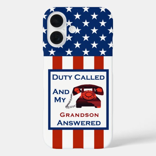 De militaire veteranendienst van [Patriottisch Ame Case-Mate iPhone Case (Achterkant)