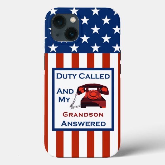 De militaire veteranendienst van [Patriottisch Ame Case-Mate iPhone Case (Achterkant)