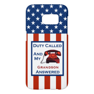 De militaire veteranendienst van [Patriottisch Ame Samsung Galaxy S7 Hoesje
