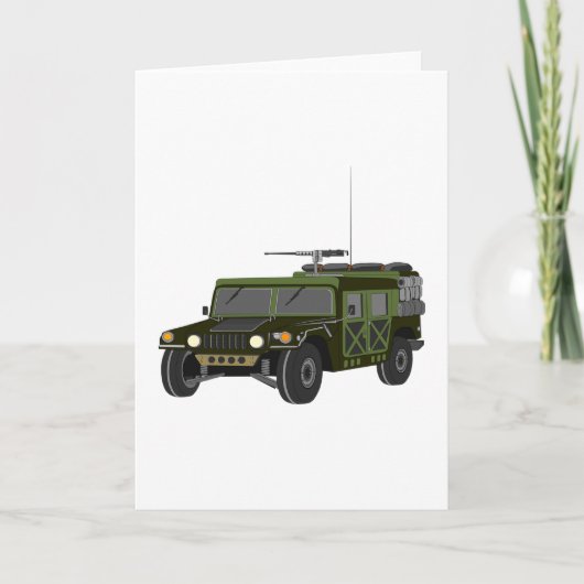 De militaire Wenskaarten van Hummer Kaart (Voorkant)