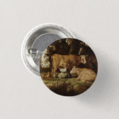 De Milkmaid Aelbert Cuyp Ronde Button 3,2 Cm (Voorkant /achterkant)