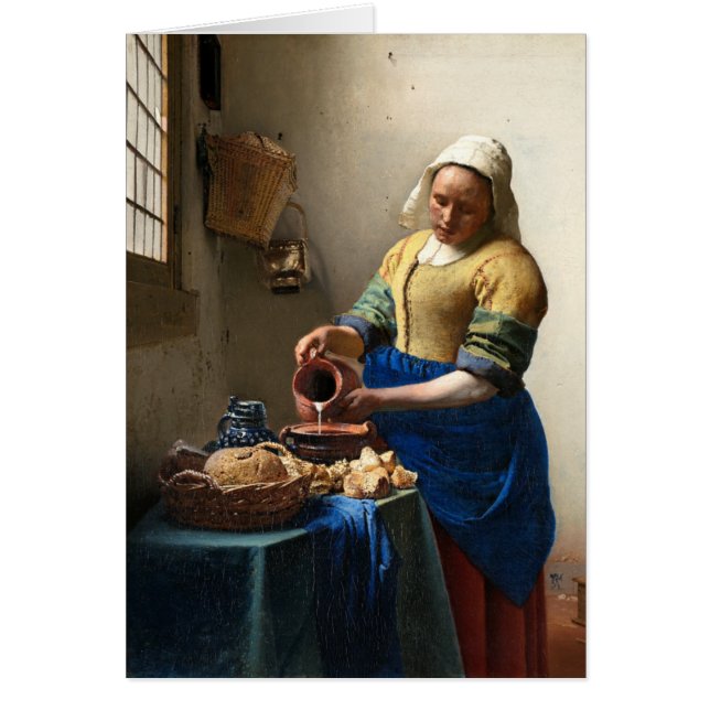 De Milkmaid, Jan Vermeer (Voorkant)