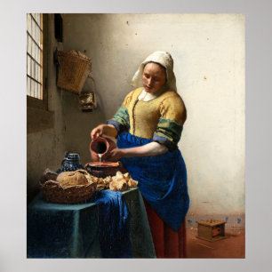 De Milkmaid, Jan Vermeer Poster