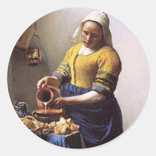 De Milkmaid Ronde Sticker