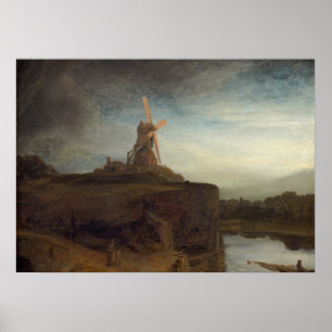De Mill, 1645-48 (olie op canvas) Poster