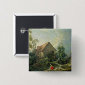 De Mill, 1751 Vierkante Button 5,1 Cm (Voorkant /achterkant)