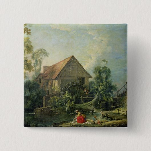 De Mill, 1751 Vierkante Button 5,1 Cm (Voorkant)