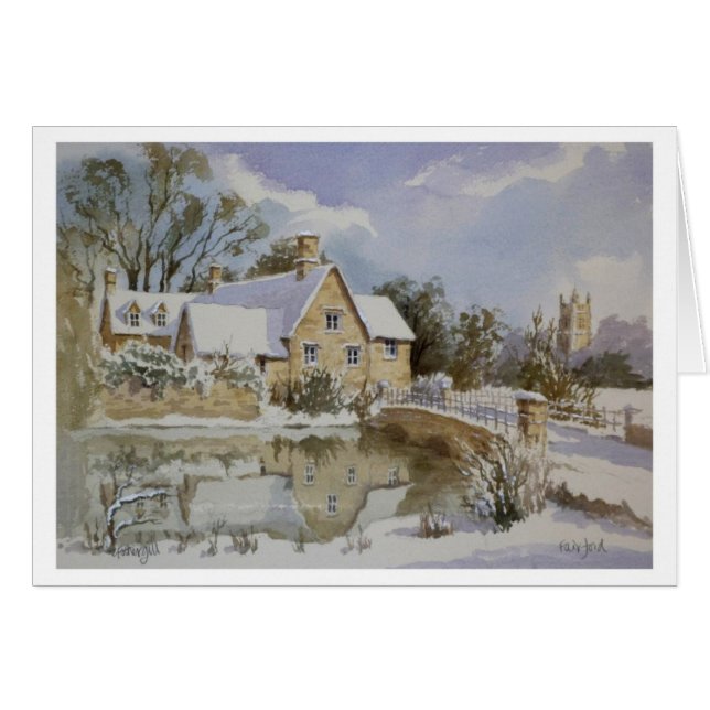 De Mill Fairford in sneeuw 001 (Voorkant Horizontaal)