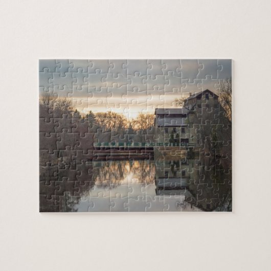 De Mill in Cedarburg Legpuzzel (Horizontaal)