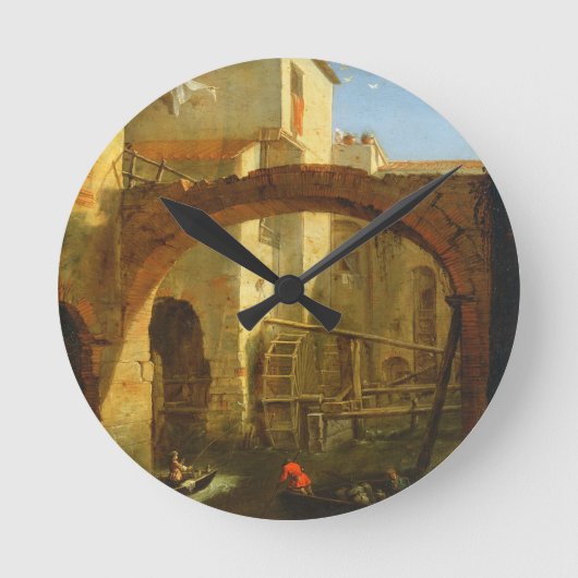 De Mill (olie op canvas) Ronde Klok (Voorkant)