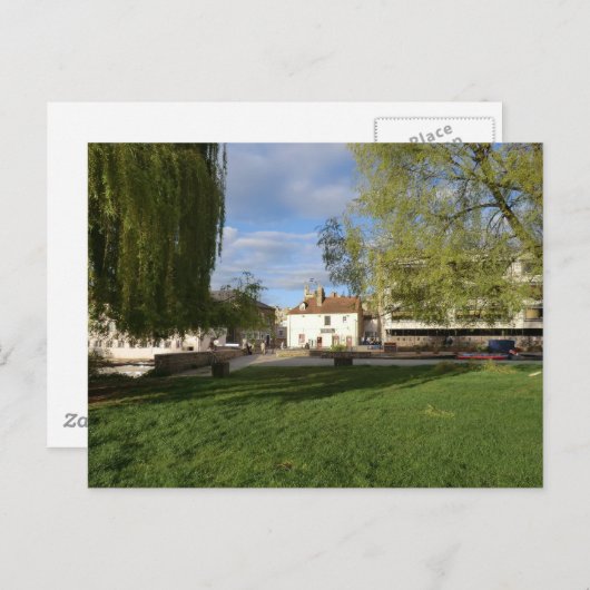 De Mill Pub en Mill Pond in Cambridge Briefkaart (Voorkant / Achterkant)