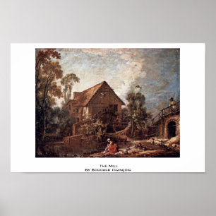 De Mill van Boucher François Poster