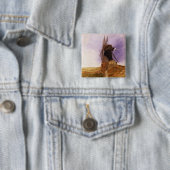 De Mill Vierkante Button 5,1 Cm (In situ)