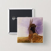 De Mill Vierkante Button 5,1 Cm (Voorkant /achterkant)