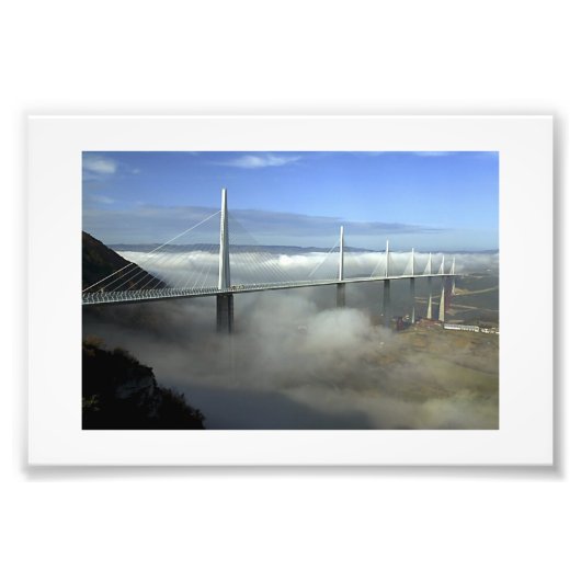 De Millau-brug Foto Afdruk (Voorkant)