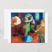 De Millinery Shop, Edgar Degas Briefkaart (Voorkant / Achterkant)