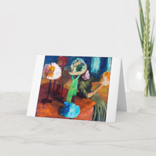 De Millinery Shop, Edgar Degas Kaart
