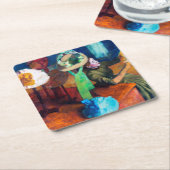 De Millinery Shop, Edgar Degas Kartonnen Onderzetters (Schuin)