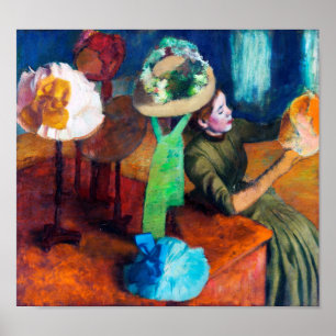De Millinery Shop, Edgar Degas Poster