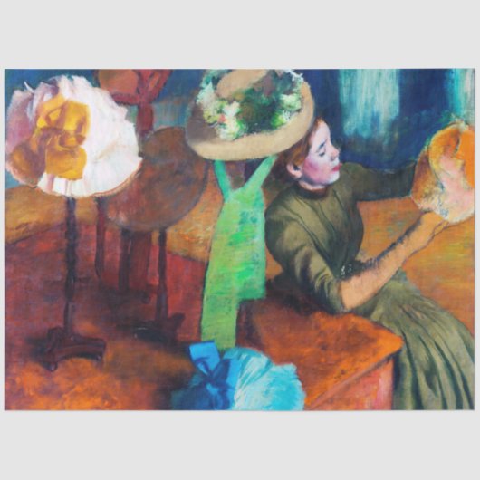 De Millinery Shop, Edgar Degas Tissuepapier (Voorkant)