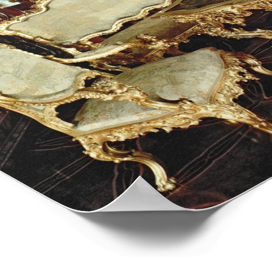 De "Millionen Room" is voorzien van vijgenhout Poster (Hoek)