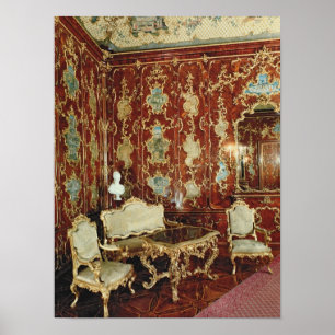 De "Millionen Room" is voorzien van vijgenhout Poster