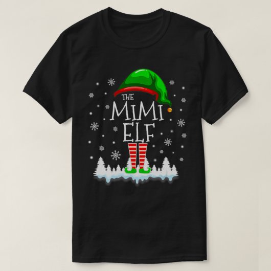 De Mimi Elf kerstfamilie komt overeen met Costume  T-shirt (Design voorkant)