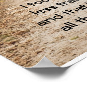 de minder gereisde weg poster (Hoek)