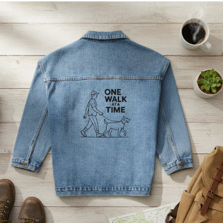 De Mindful Wandeling - T-shirt met Hondenliefhebbe Denim Jacket