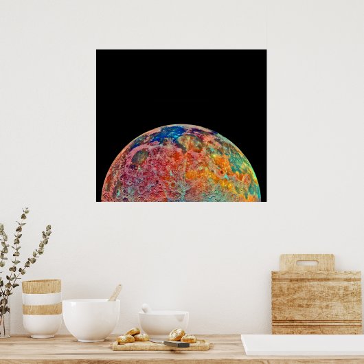 De minerale maan poster (Keuken)