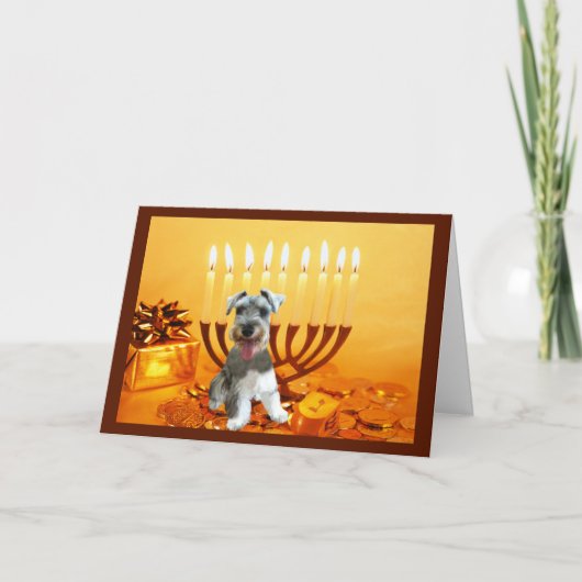 De miniatuur Kaart Menorah van de Chanoeka (Voorkant)