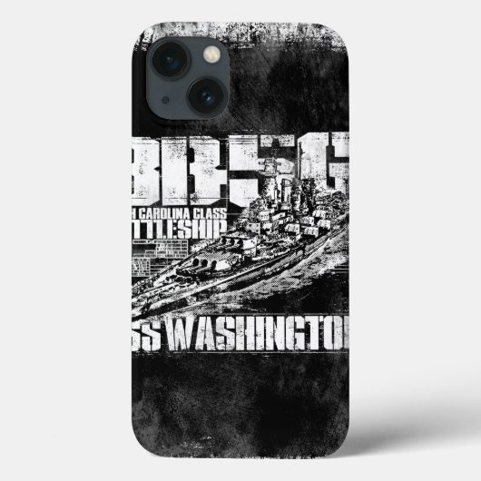 De MiniHoesjes van Washington van het slagschip Case-Mate iPhone Case (Achterkant)