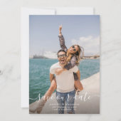 De minimale Foto slaat de datum op Save The Date (Voorkant)