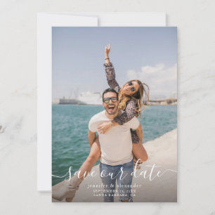 De minimale Foto slaat de datum op Save The Date