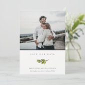 De minimale Foto van de Tak van de Pijn sparen de  Bedankkaart (Staand voorkant)