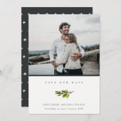 De minimale Foto van de Tak van de Pijn sparen de  Bedankkaart (Voorkant / Achterkant)